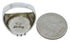 Genuine Sterling Silver Multicolor Inlay Ring Size 11-3/4 JX37771